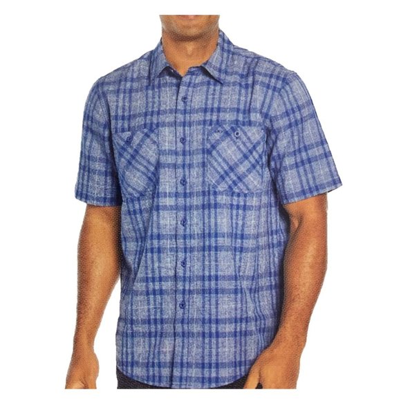 Orvis Other - NWT Orvis Men's Short Sleeve Button Up Tech Pocket Shirt Size M Blue $45 FLA203